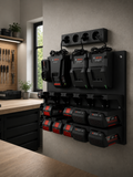 Wall Mounted Bosch Battery & Charger Organizer